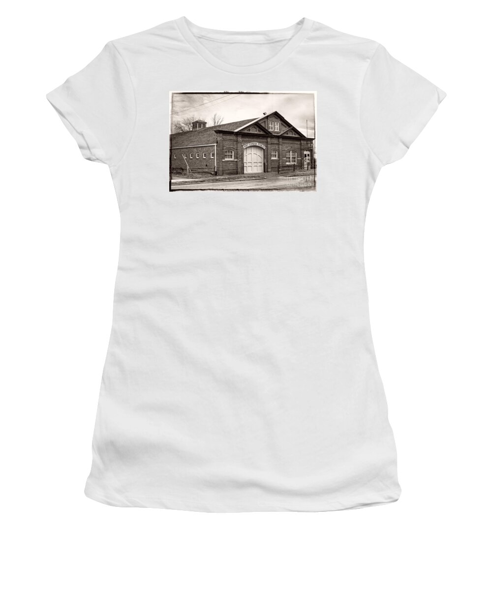 Pony Express Stables Women's T-Shirt featuring the photograph Pony Express Stables by Imagery by Charly