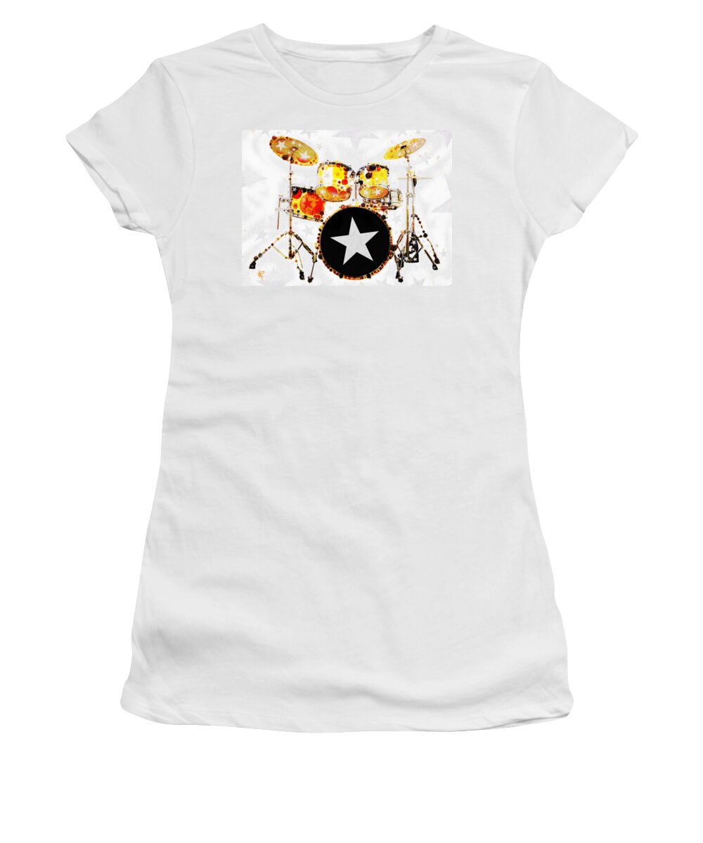 Rock Star Women's T-Shirt featuring the digital art Rock Star #2 by Russell Pierce