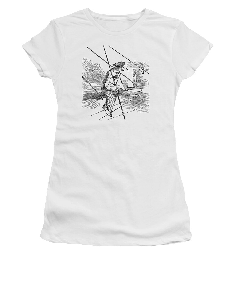 1843 Women's T-Shirt featuring the painting Sailor, 19th Century #1 by Granger