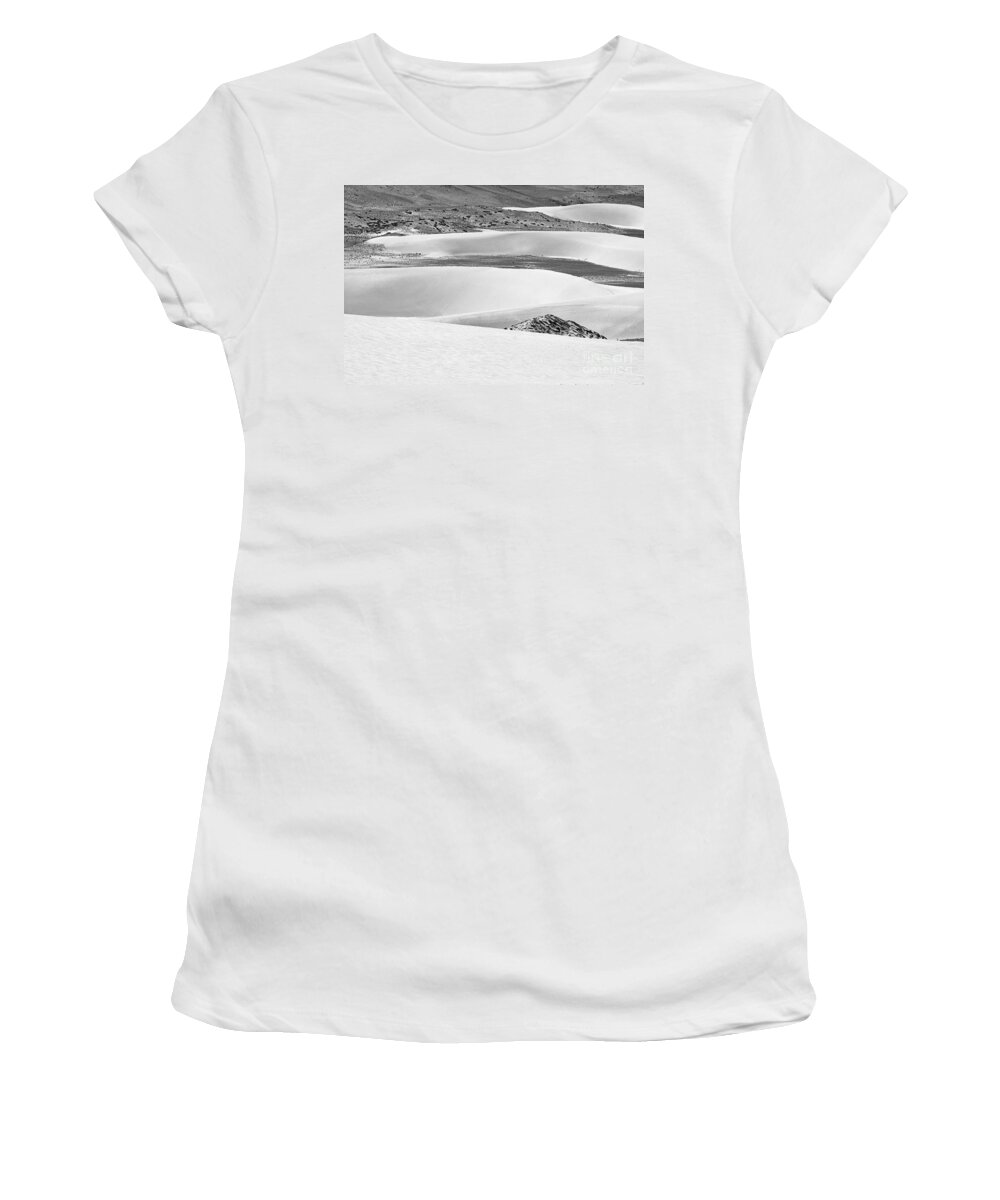 Abstract Women's T-Shirt featuring the photograph Sand Dunes #2 by Hitendra SINKAR