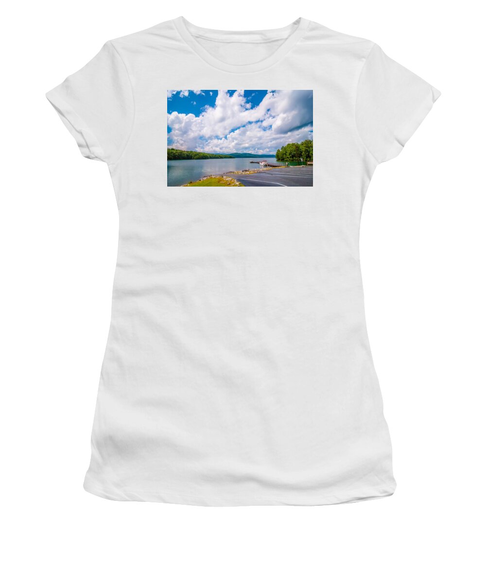 Appalachia Women's T-Shirt featuring the photograph Scenery Around Lake Jocasse Gorge #1 by Alex Grichenko