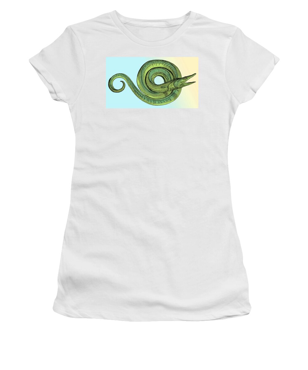 History Women's T-Shirt featuring the photograph Sea Serpent, Legendary Monster #1 by Science Source