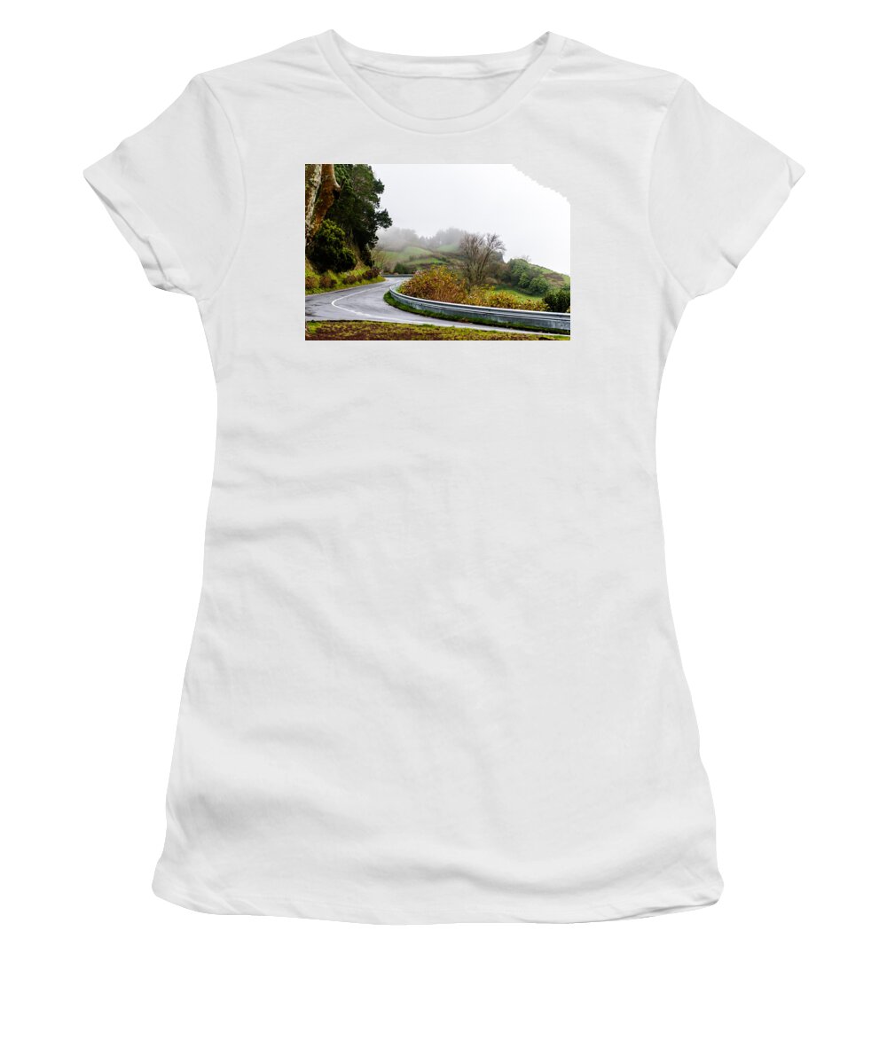 Art Women's T-Shirt featuring the photograph The Winding Road #1 by Joseph Amaral