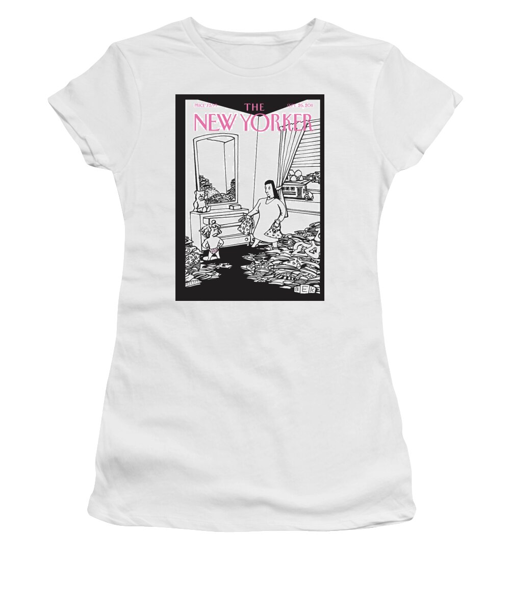 Clothes Women's T-Shirt featuring the painting NO by Bruce Eric Kaplan