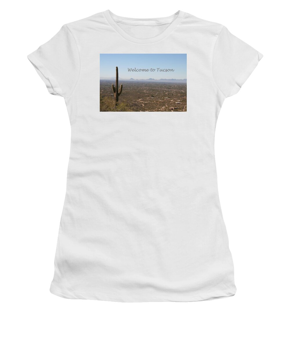 Paper Women's T-Shirt featuring the photograph Welcome to Tucson #1 by David S Reynolds