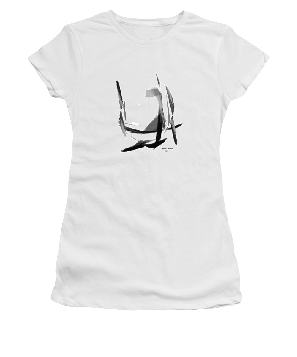 Abstract Women's T-Shirt featuring the digital art Abstract Series II by Rafael Salazar