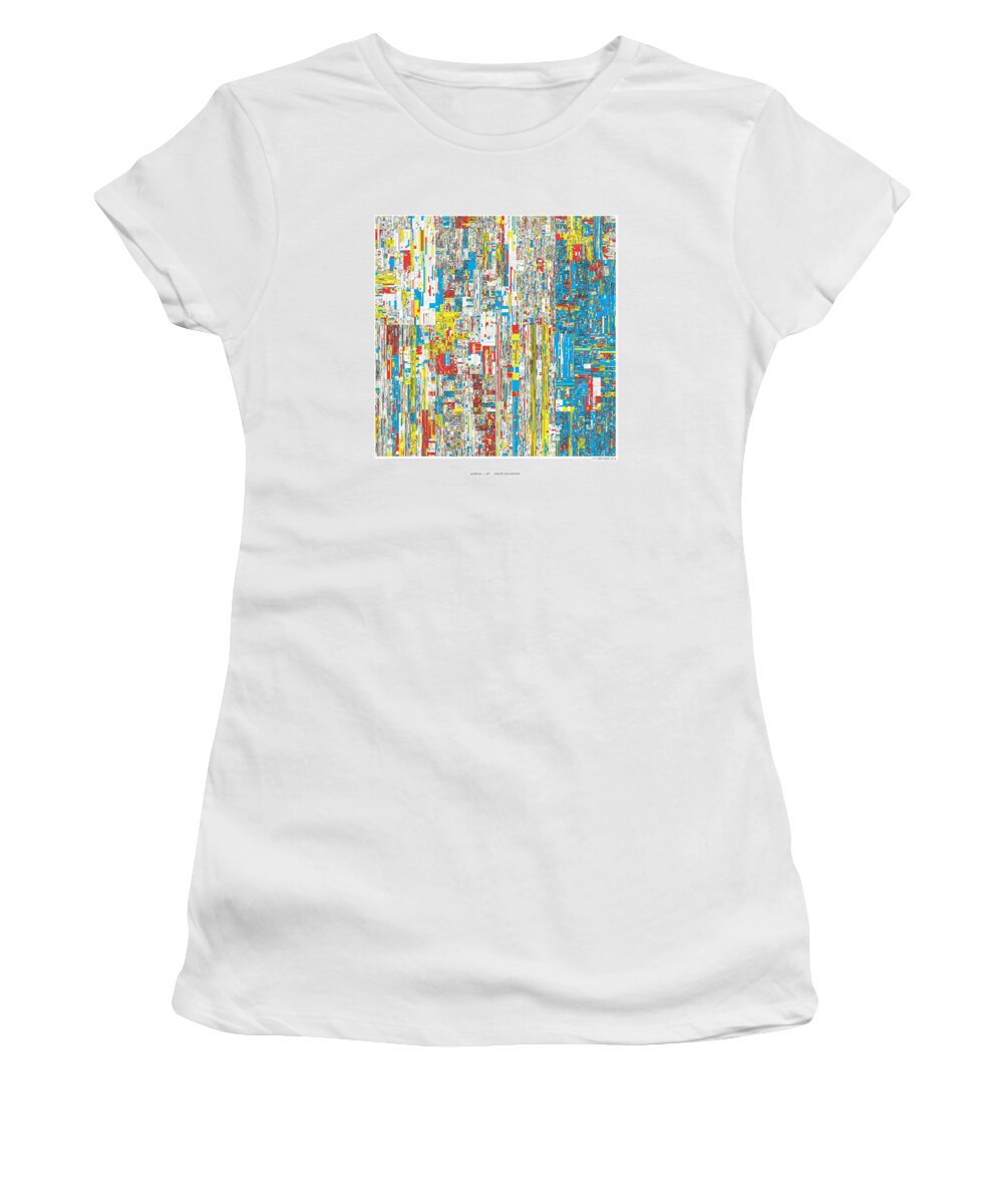 Pi Women's T-Shirt featuring the digital art 111469 digits of Pi by Martin Krzywinski