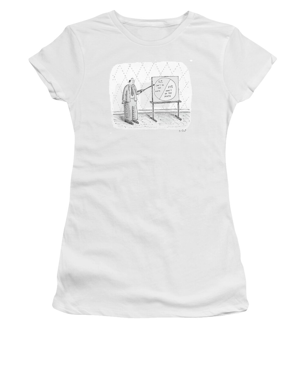 Math Women's T-Shirt featuring the drawing New Yorker November 5th, 2007 by Roz Chast