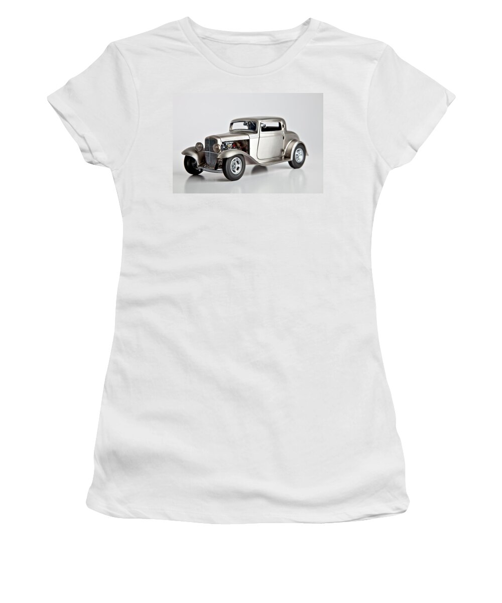 Car Women's T-Shirt featuring the photograph 1932 Ford 3 Window Coupe by Gianfranco Weiss