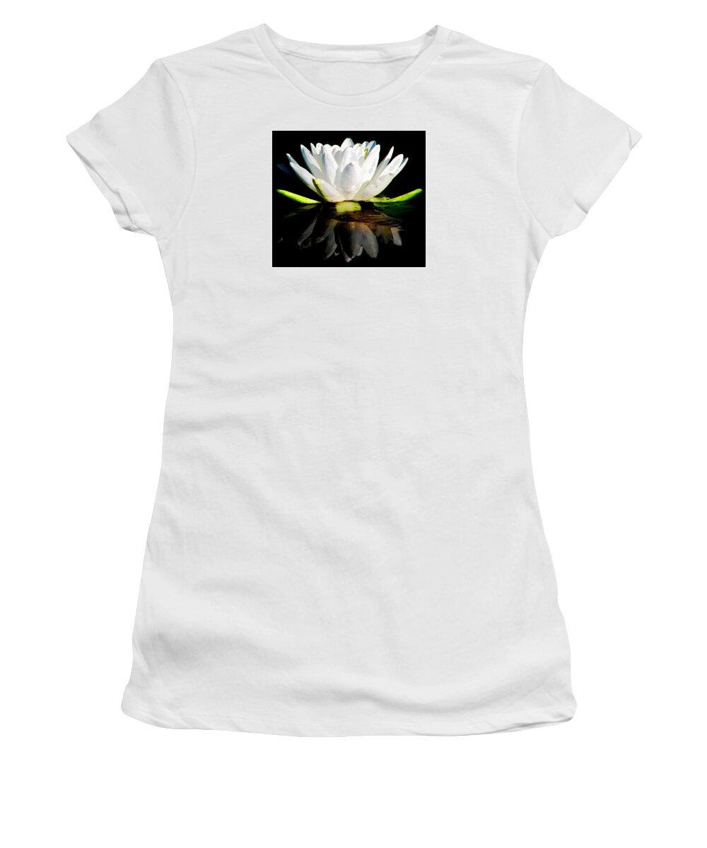 Water Lilies Women's T-Shirt featuring the photograph In Dreams by Angela Davies