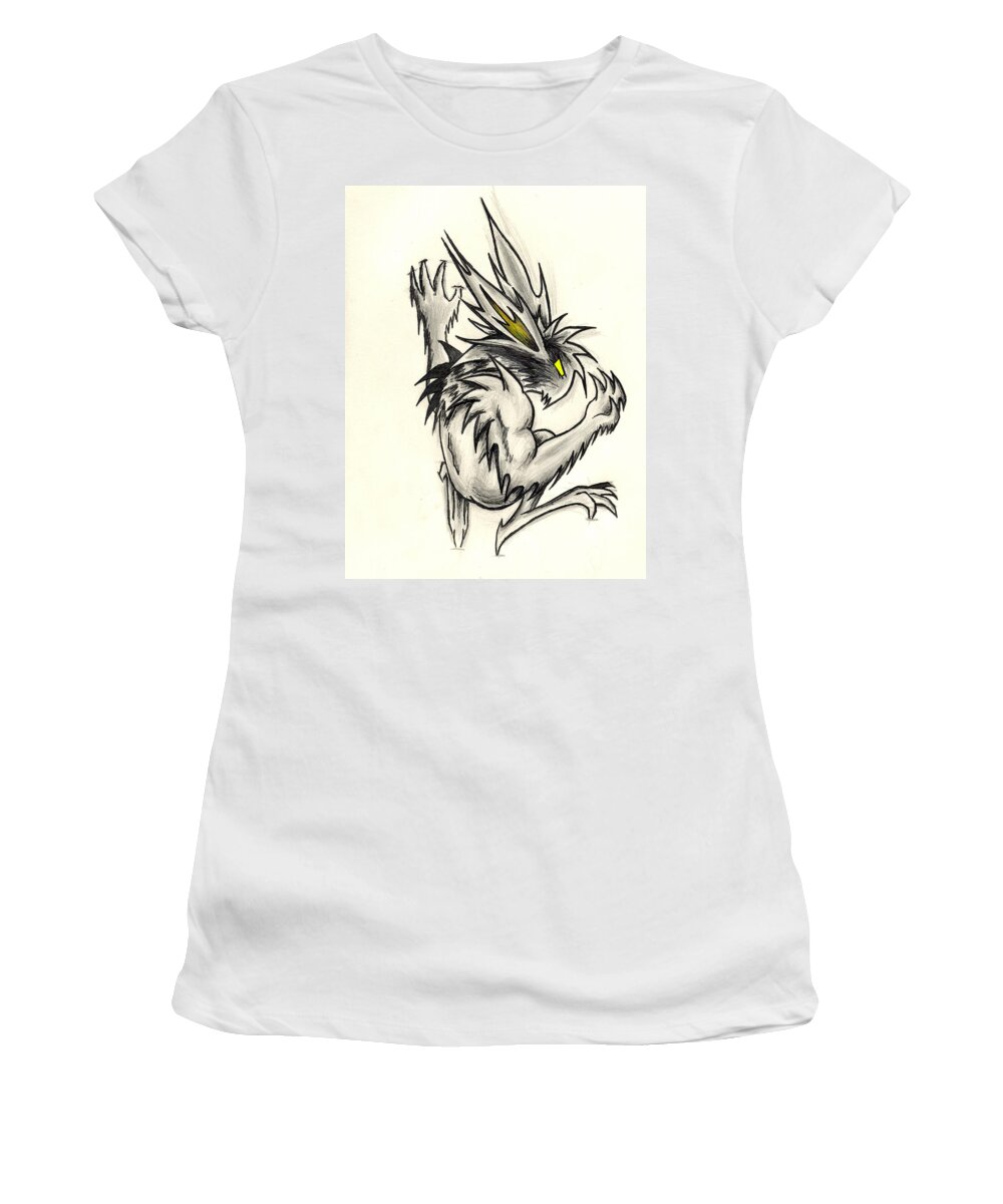 Gargoyle Women's T-Shirt featuring the drawing The Gargunny #1 by Shawn Dall