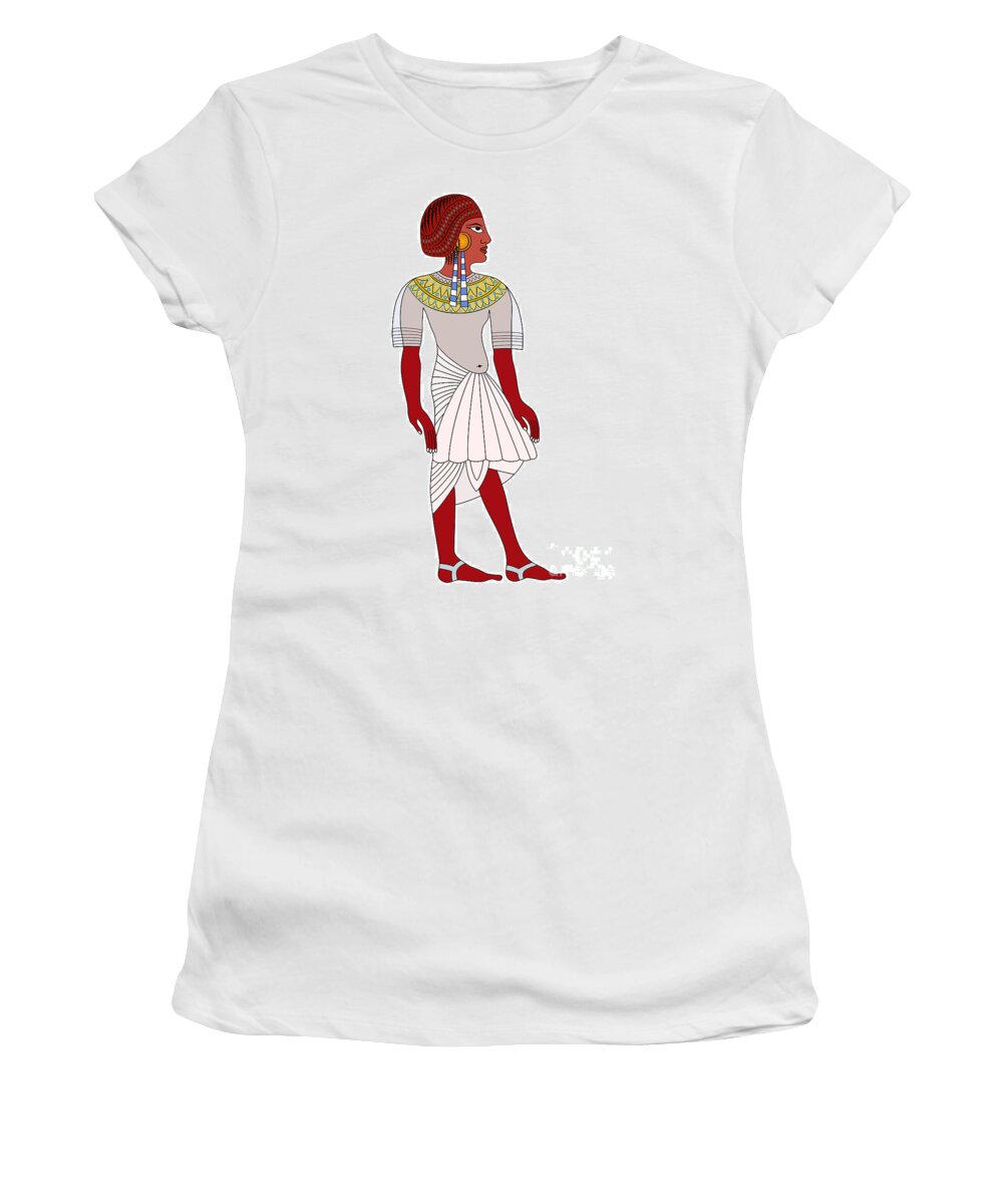 Illustration Women's T-Shirt featuring the digital art Woman of Ancient Egypt #2 by Michal Boubin