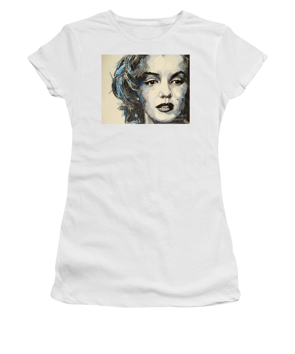 Marilyn Monroe Women's T-Shirt featuring the painting Marilyn by Paul Lovering