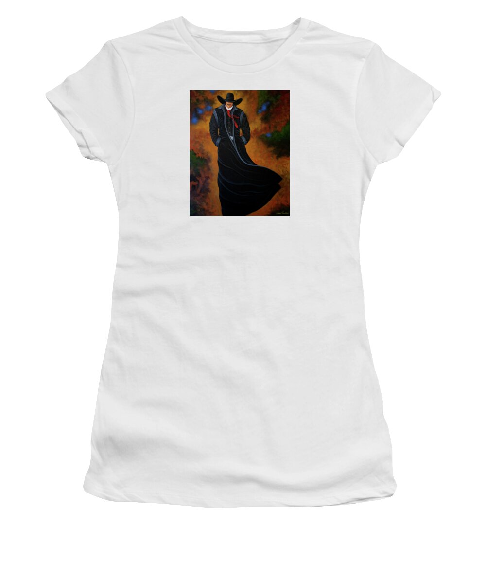 New West Women's T-Shirt featuring the painting West Bound by Lance Headlee