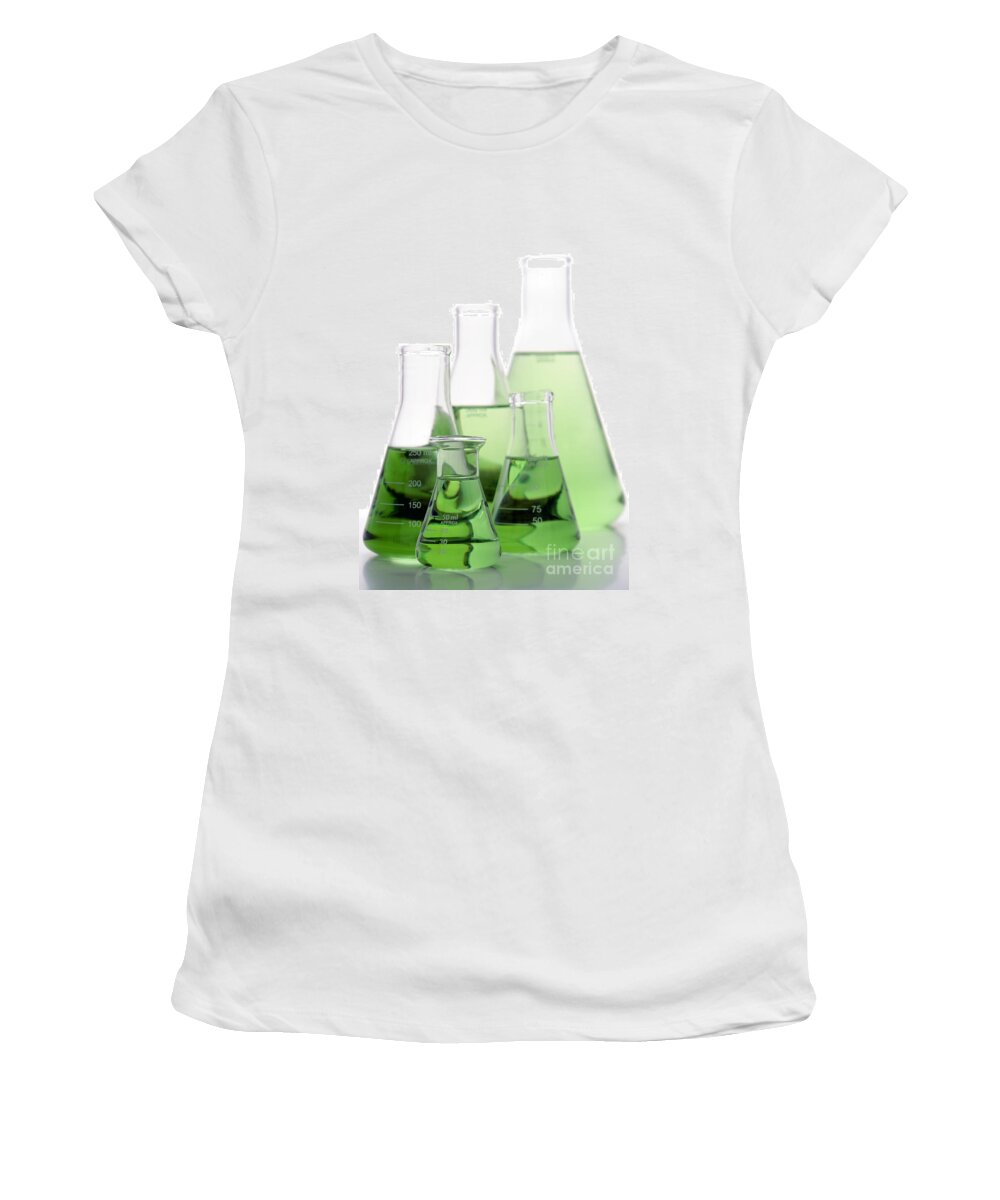 Flask Women's T-Shirt featuring the photograph Laboratory Equipment in Science Research Lab #30 by Science Research Lab