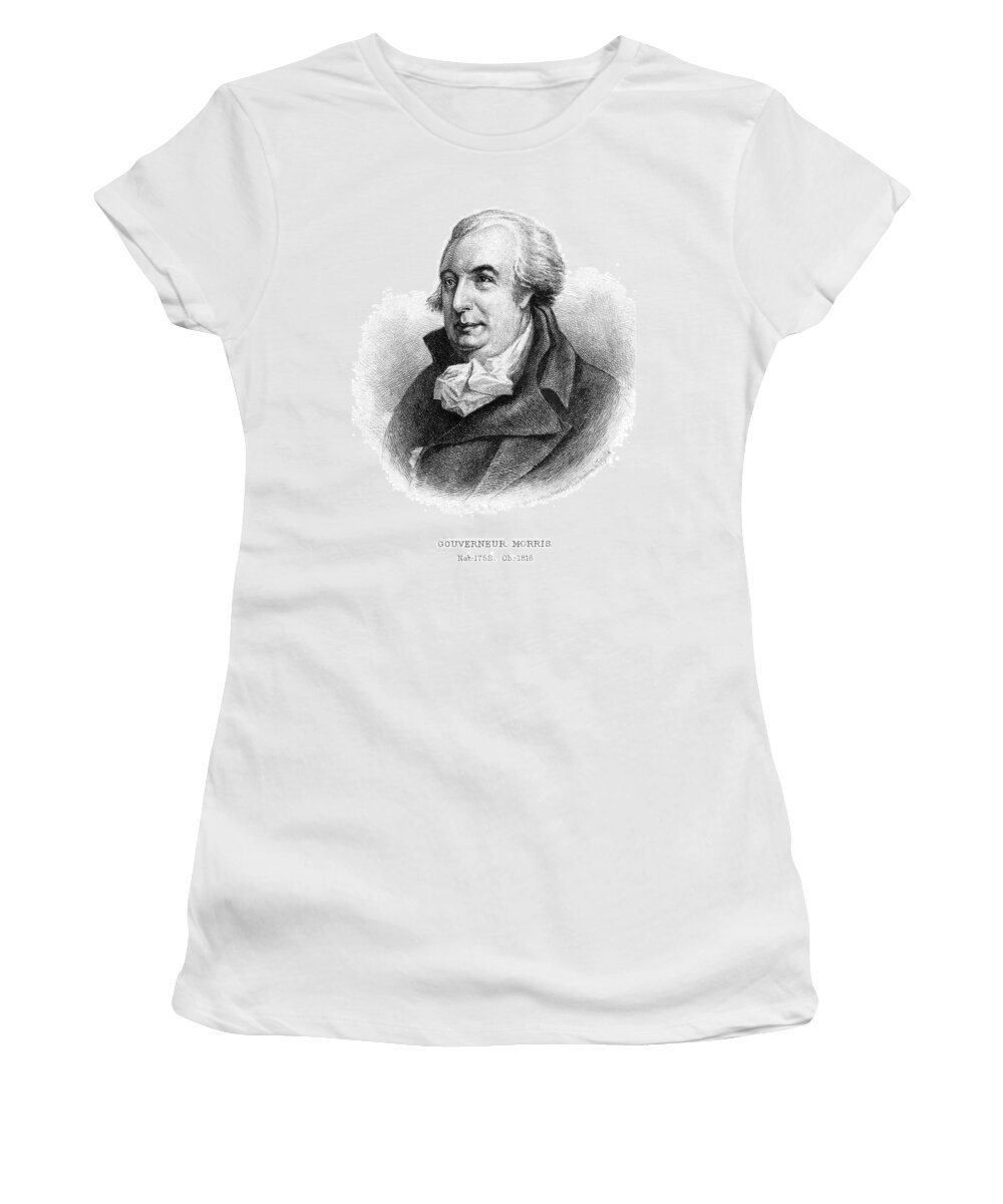 18th Century Women's T-Shirt featuring the painting Gouverneur Morris #4 by Granger
