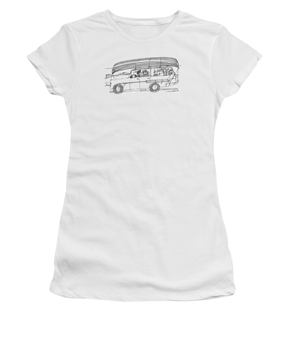 Children Women's T-Shirt featuring the drawing Captionless #2 by Michael Crawford