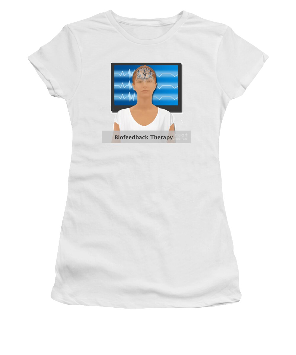 Medical Women's T-Shirt featuring the photograph Biofeedback Therapy #7 by Gwen Shockey
