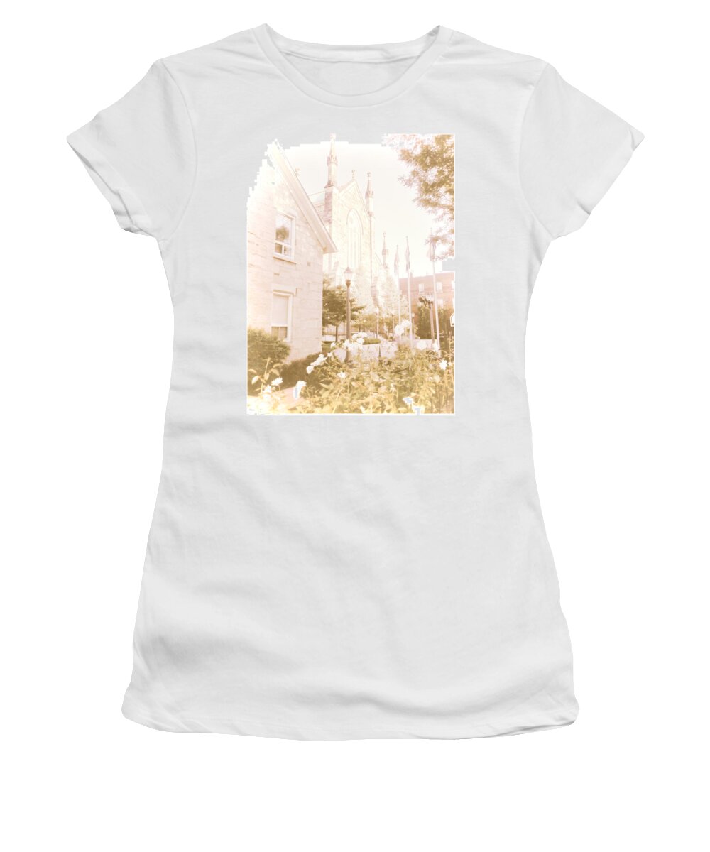 Vintage Women's T-Shirt featuring the photograph A Church of Days Gone By by Shawn Dall