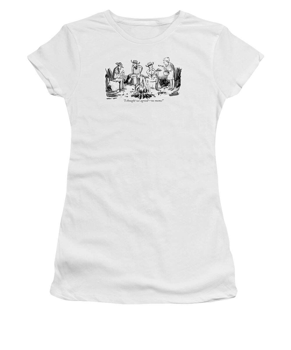 Cowboys Women's T-Shirt featuring the drawing I Thought We Agreed by Kate Beaton and Sam Means