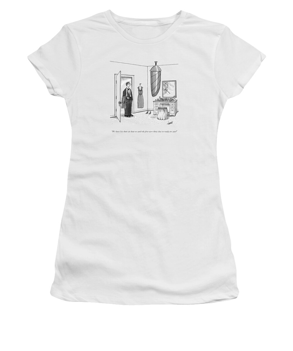Husband Women's T-Shirt featuring the drawing A Man In A Tuxedo by Tom Cheney
