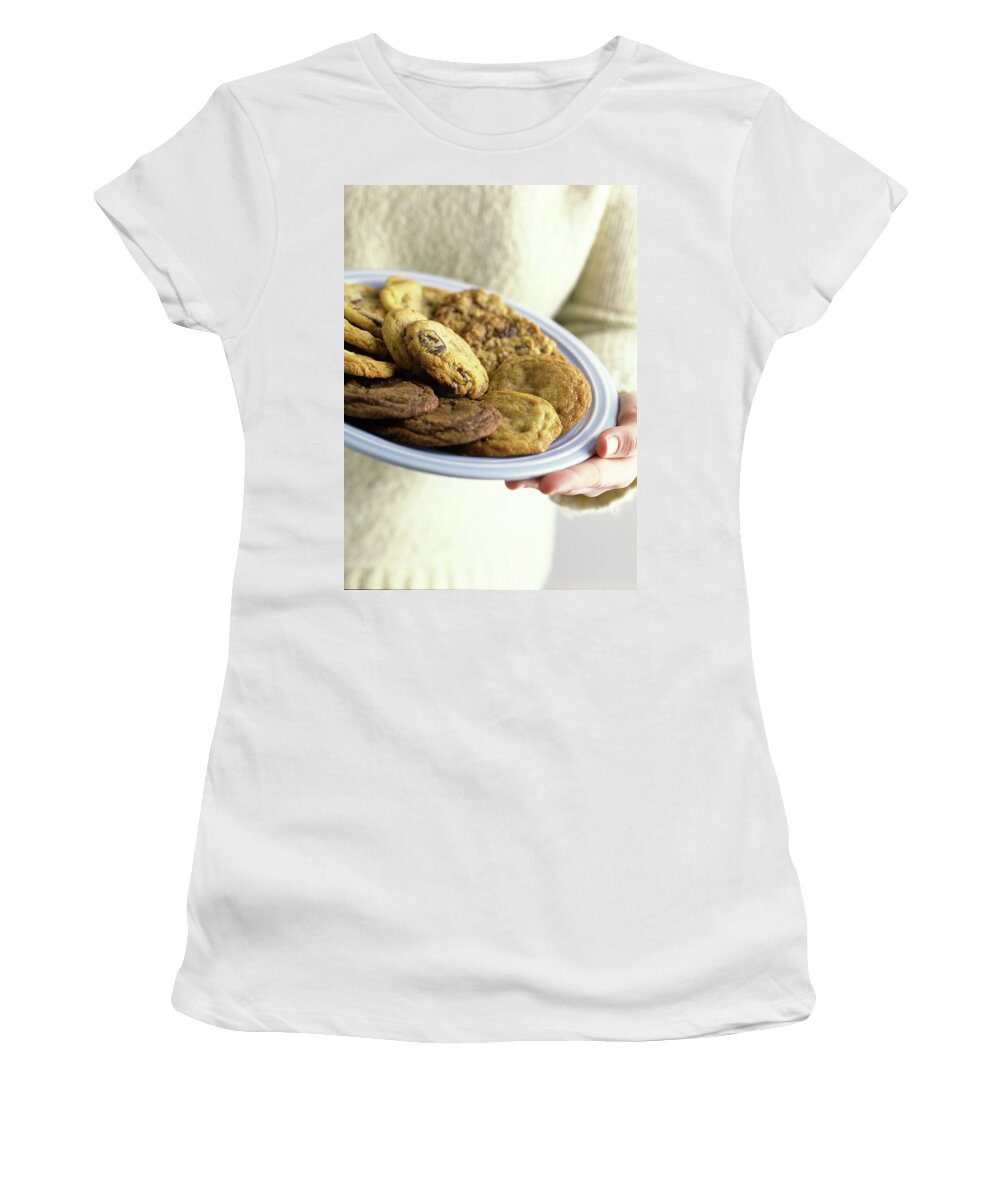 Cooking Women's T-Shirt featuring the photograph A Plate Of Cookies by Romulo Yanes