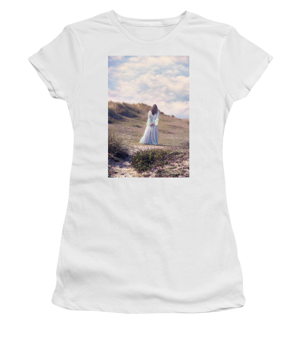 Woman Women's T-Shirt featuring the photograph A Walk In The Dunes by Joana Kruse