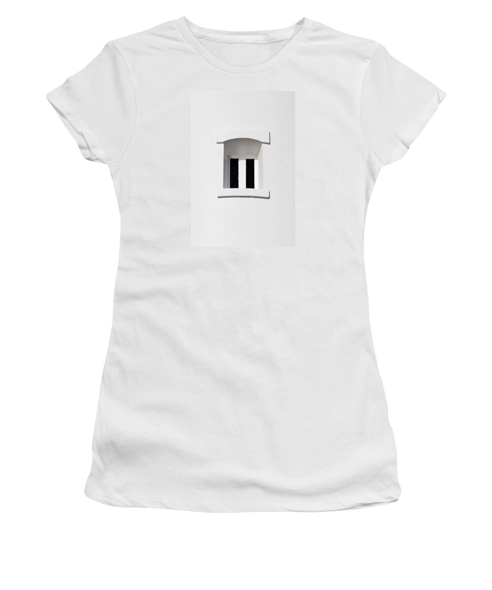 Stark Women's T-Shirt featuring the photograph A Window In White by Wendy Wilton