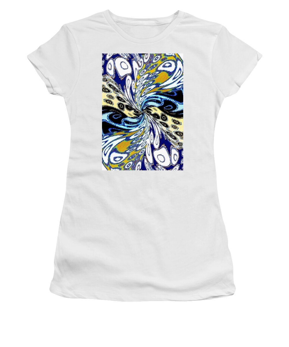 Abstract Fusion Women's T-Shirt featuring the digital art Abstract Fusion 198 by Will Borden