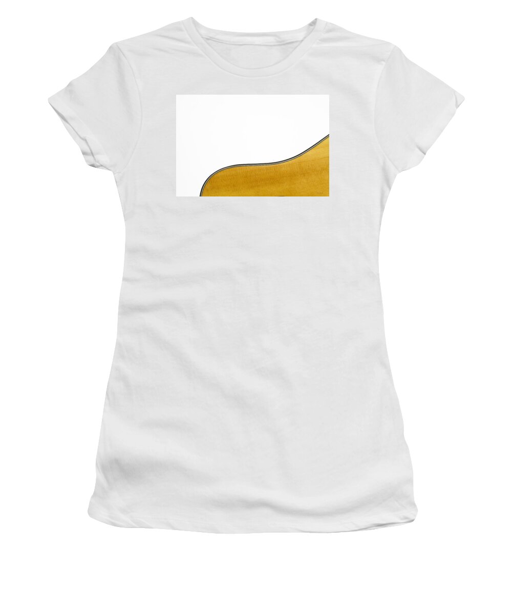 Guitar Women's T-Shirt featuring the photograph Acoustic Curve by Bob Orsillo