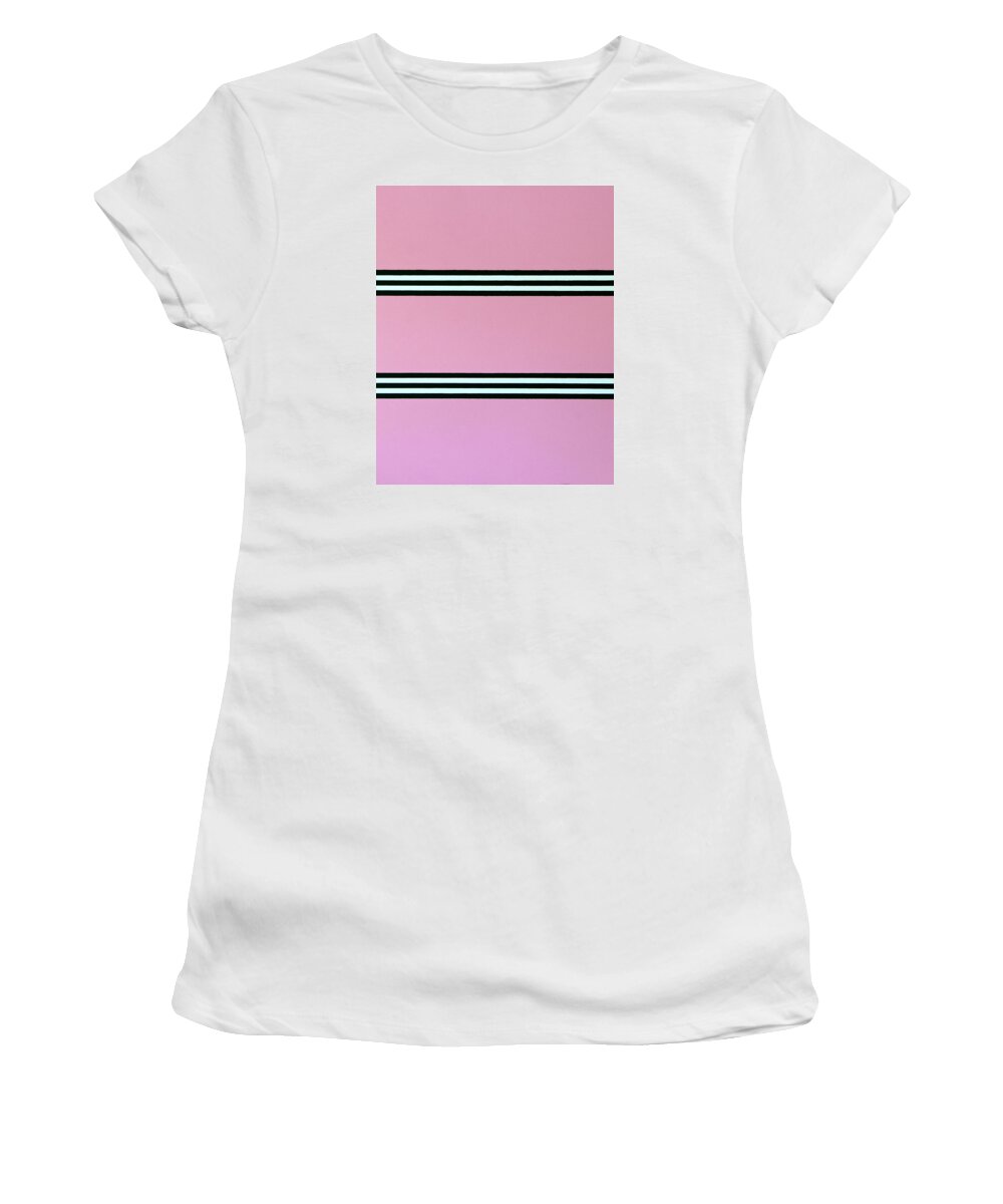 Geometric Women's T-Shirt featuring the painting Action by Thomas Gronowski