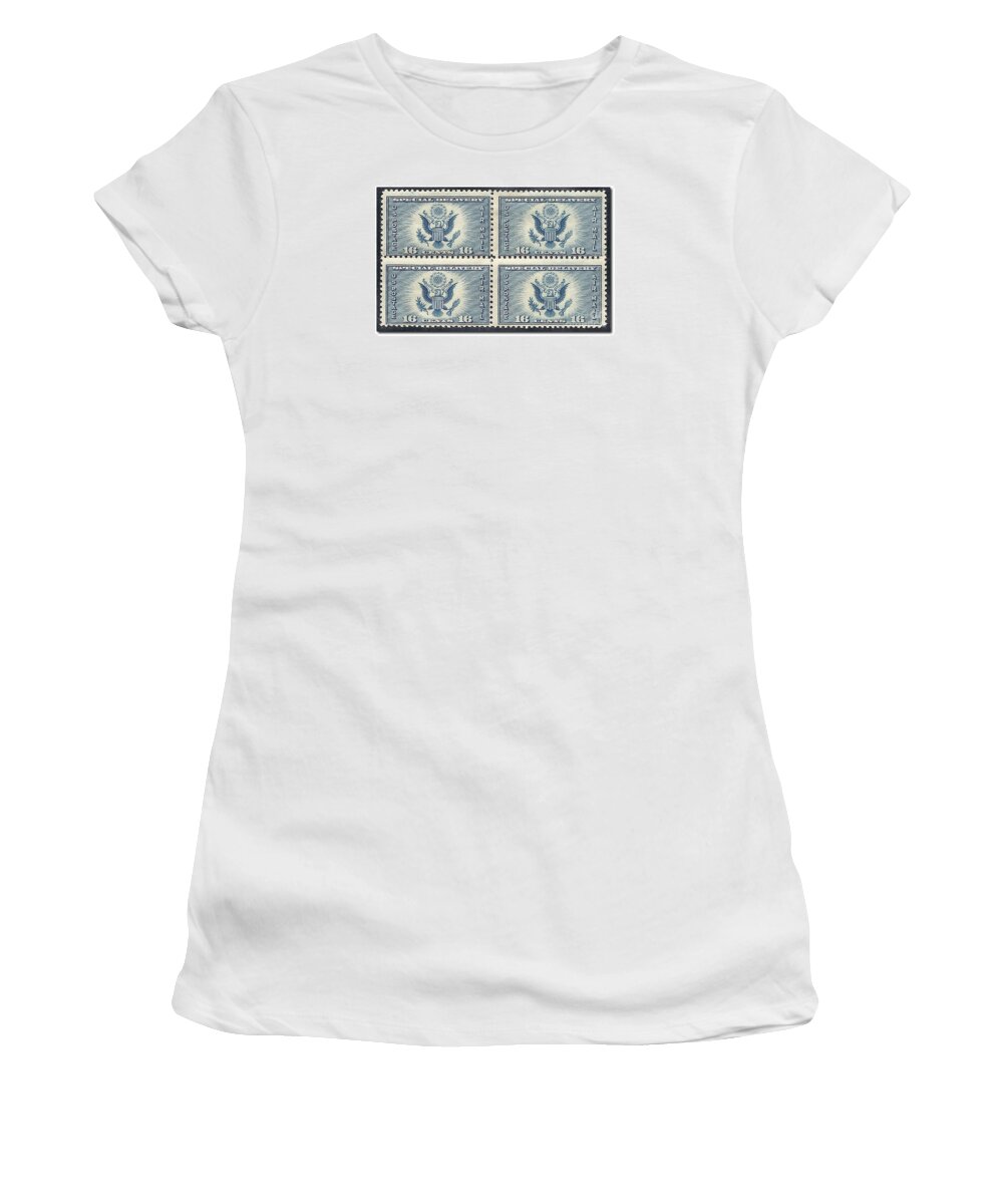 Stamp Women's T-Shirt featuring the photograph Air Mail Special Delivery by Charles Robinson