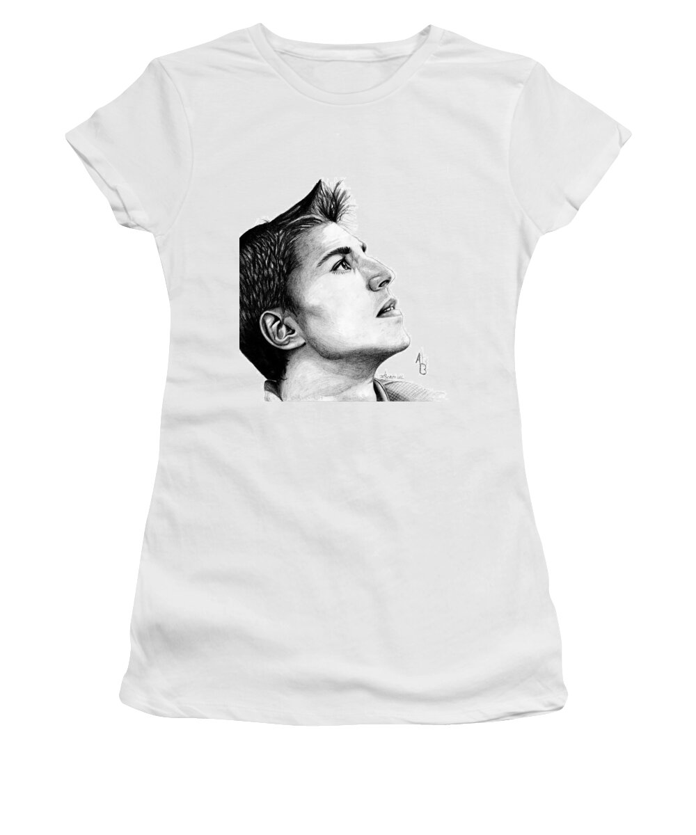 Alex Women's T-Shirt featuring the drawing Alex Burrows by Kayleigh Semeniuk