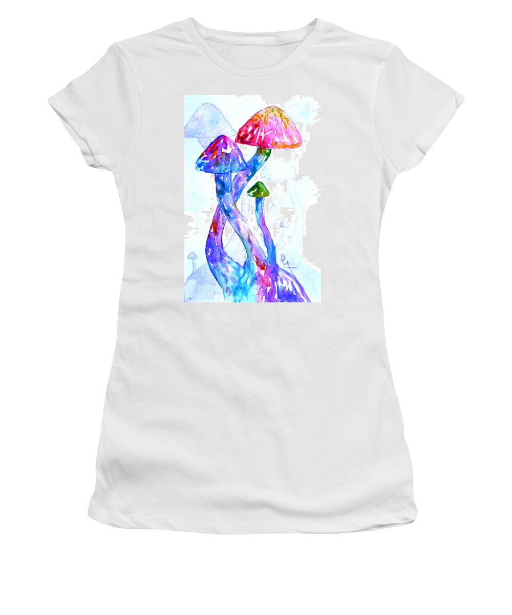 Altered Visions Women's T-Shirt featuring the painting Altered Visions II by Beverley Harper Tinsley