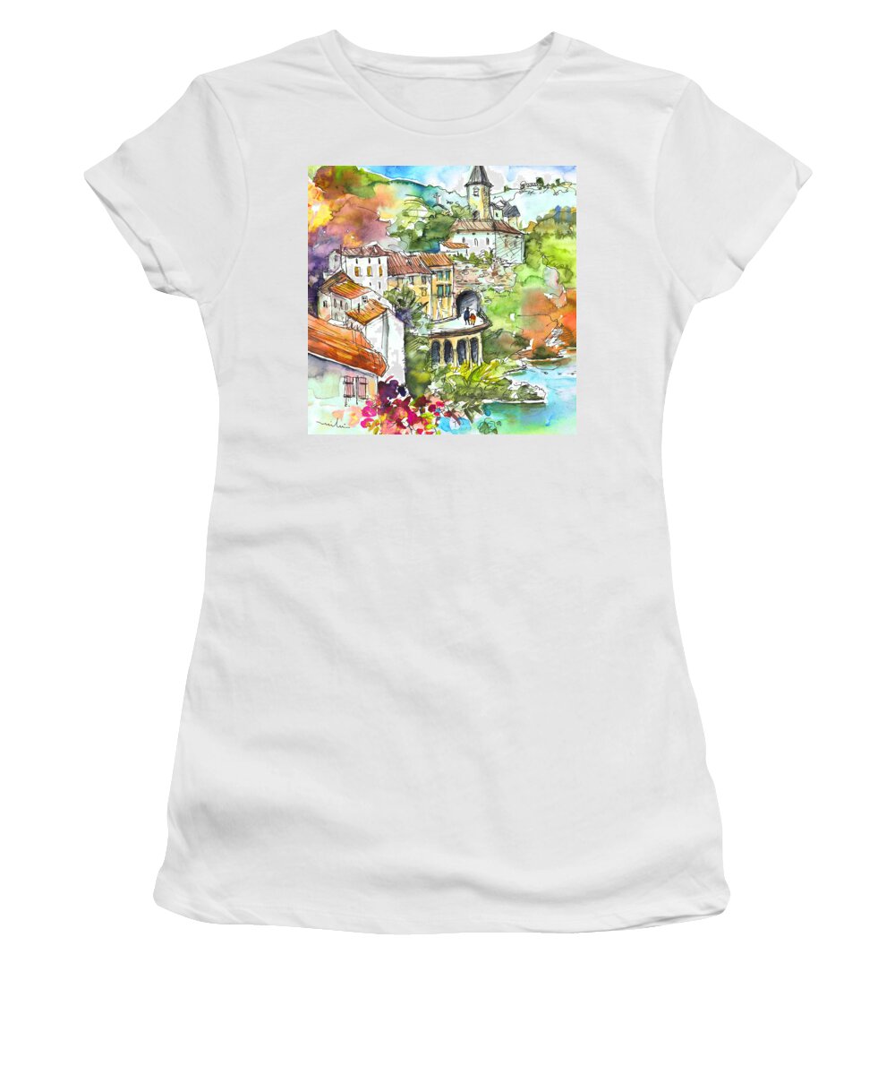 Travel Women's T-Shirt featuring the painting Ambialet 03 by Miki De Goodaboom