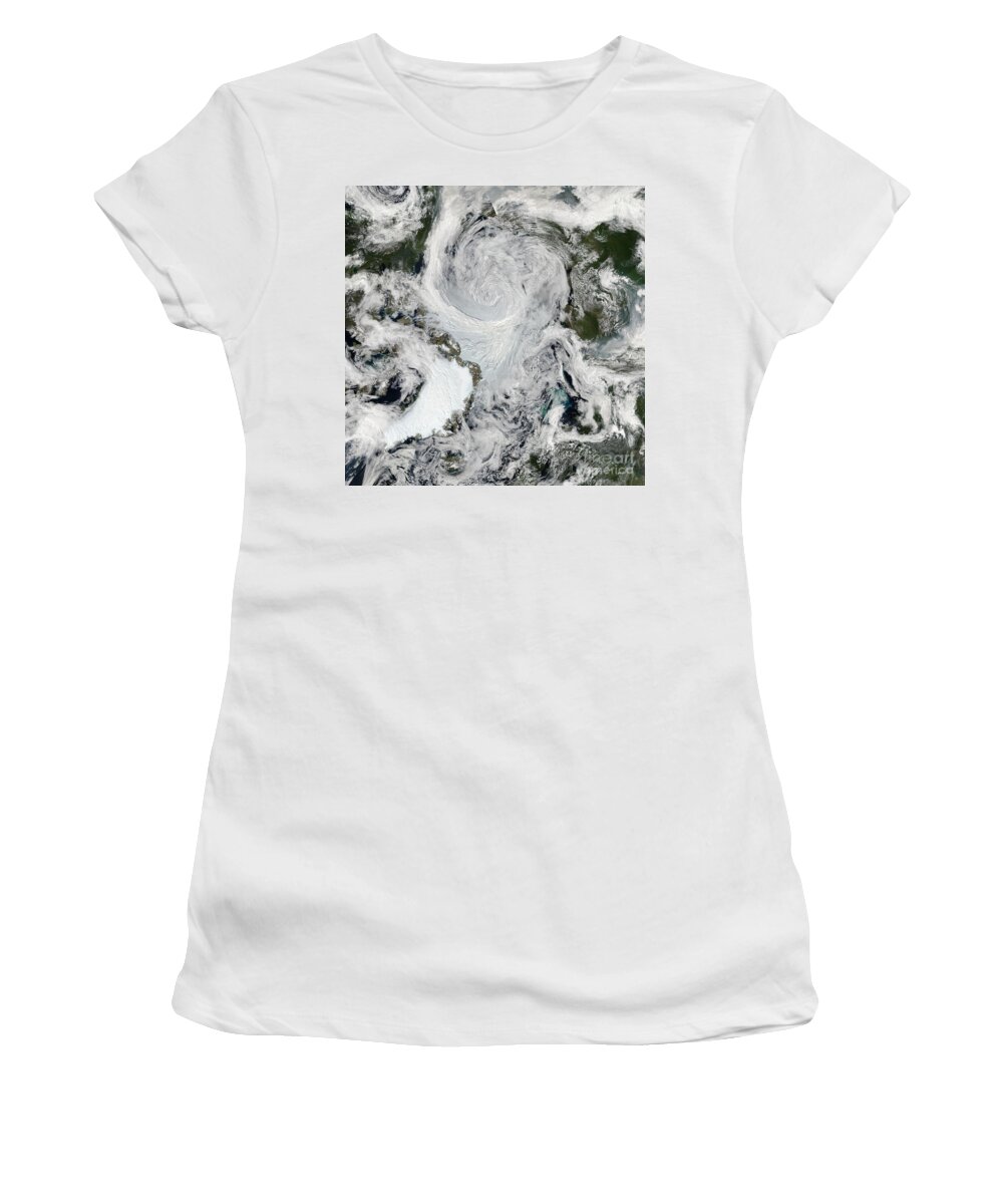 Science Women's T-Shirt featuring the photograph Arctic Summer Storm 2012 by Science Source