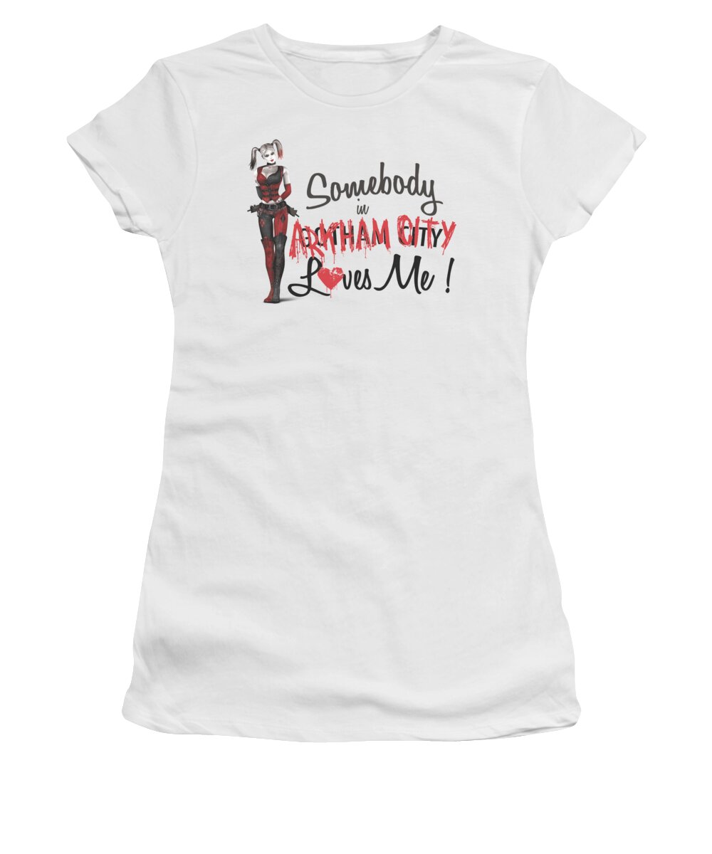 Arkham City Women's T-Shirt featuring the digital art Arkham City - Somebody Loves Me by Brand A