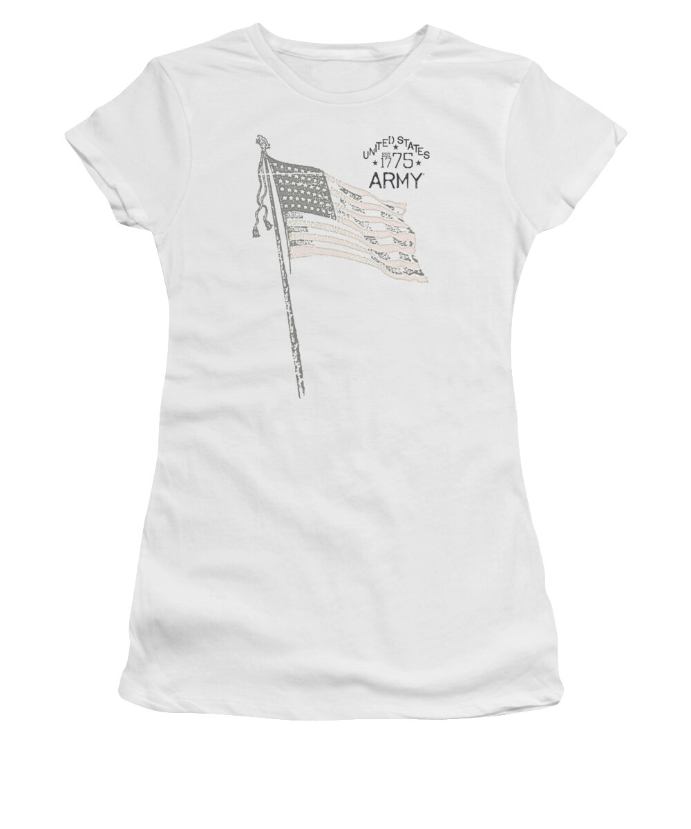 Air Force Women's T-Shirt featuring the digital art Army - Tristar by Brand A