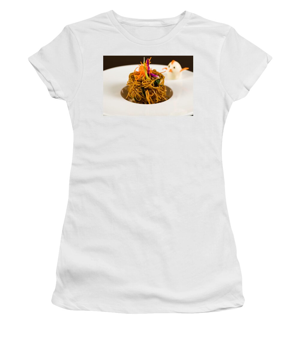 Asian Women's T-Shirt featuring the photograph Asian Noodles by Raul Rodriguez