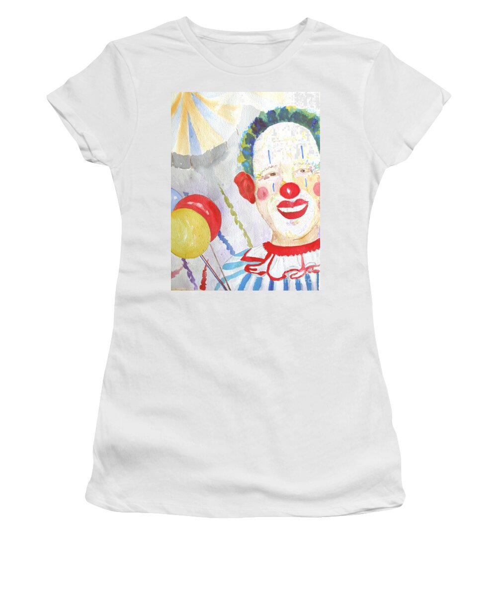 Circus Women's T-Shirt featuring the painting At the Circus by Sandy McIntire