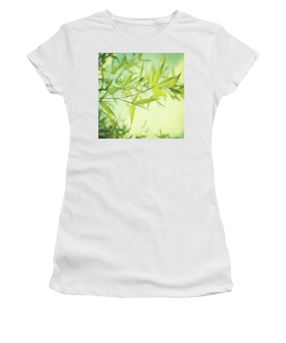 Bamboo Women's T-Shirt featuring the photograph Bamboo In The Sun by Priska Wettstein