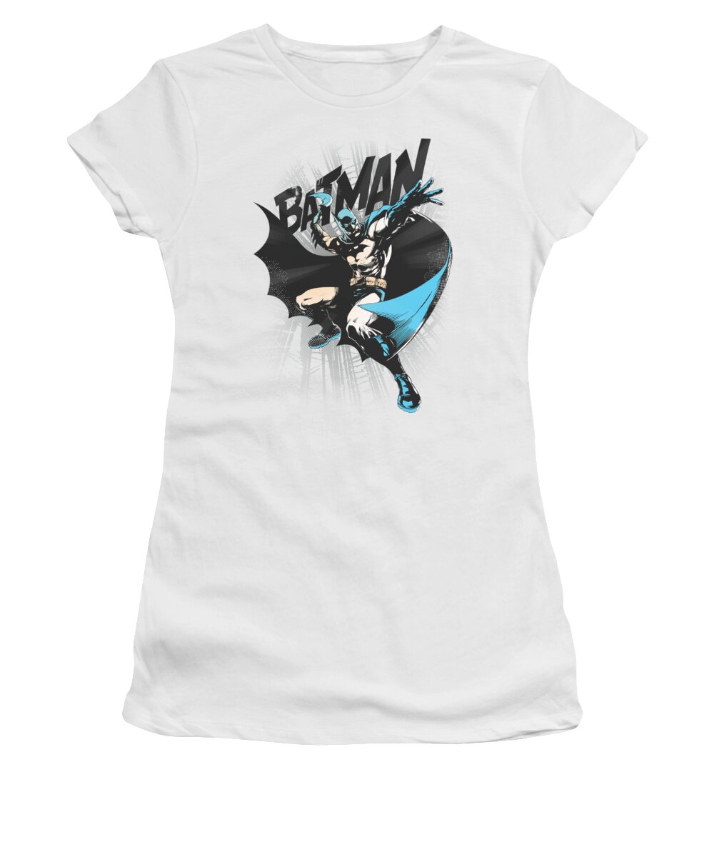 Batman Women's T-Shirt featuring the digital art Batman - Batarang Throw by Brand A