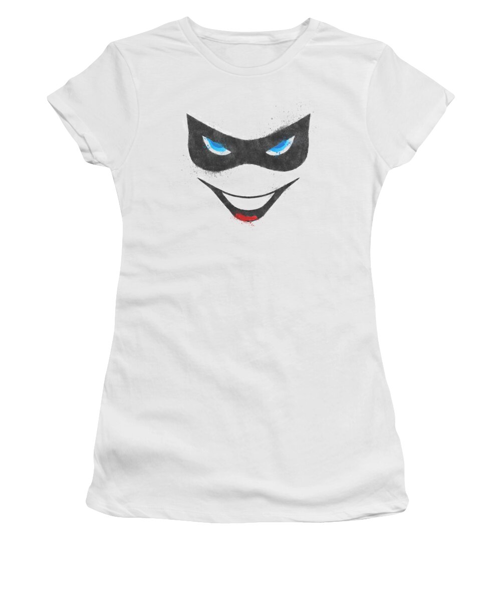 Batman Women's T-Shirt featuring the digital art Batman - Harley Face by Brand A