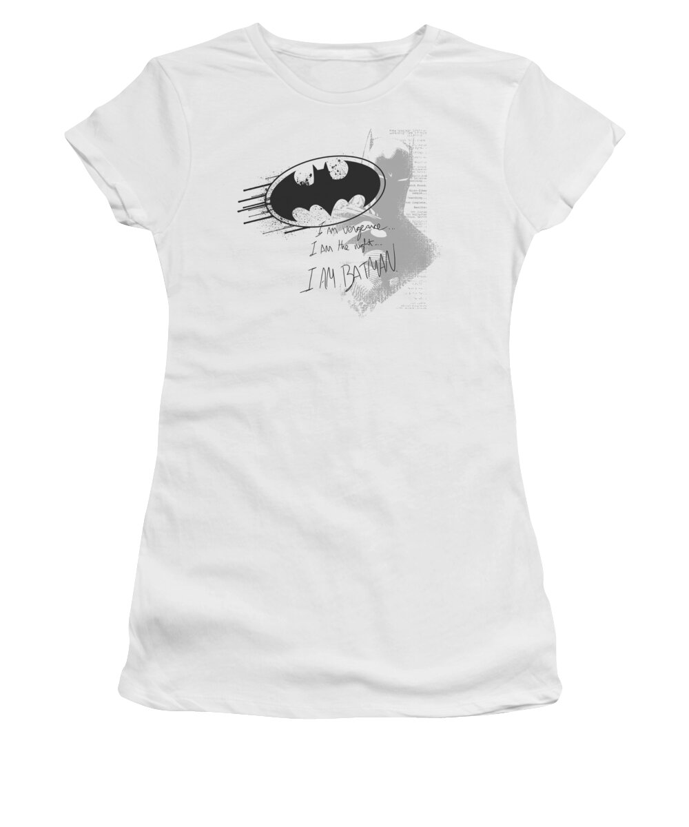 Batman Women's T-Shirt featuring the digital art Batman - I Am Vengeance by Brand A