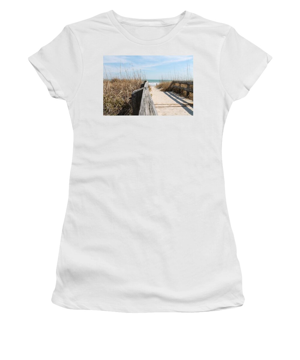 Beach Women's T-Shirt featuring the photograph Beach Day by Jessica Brown