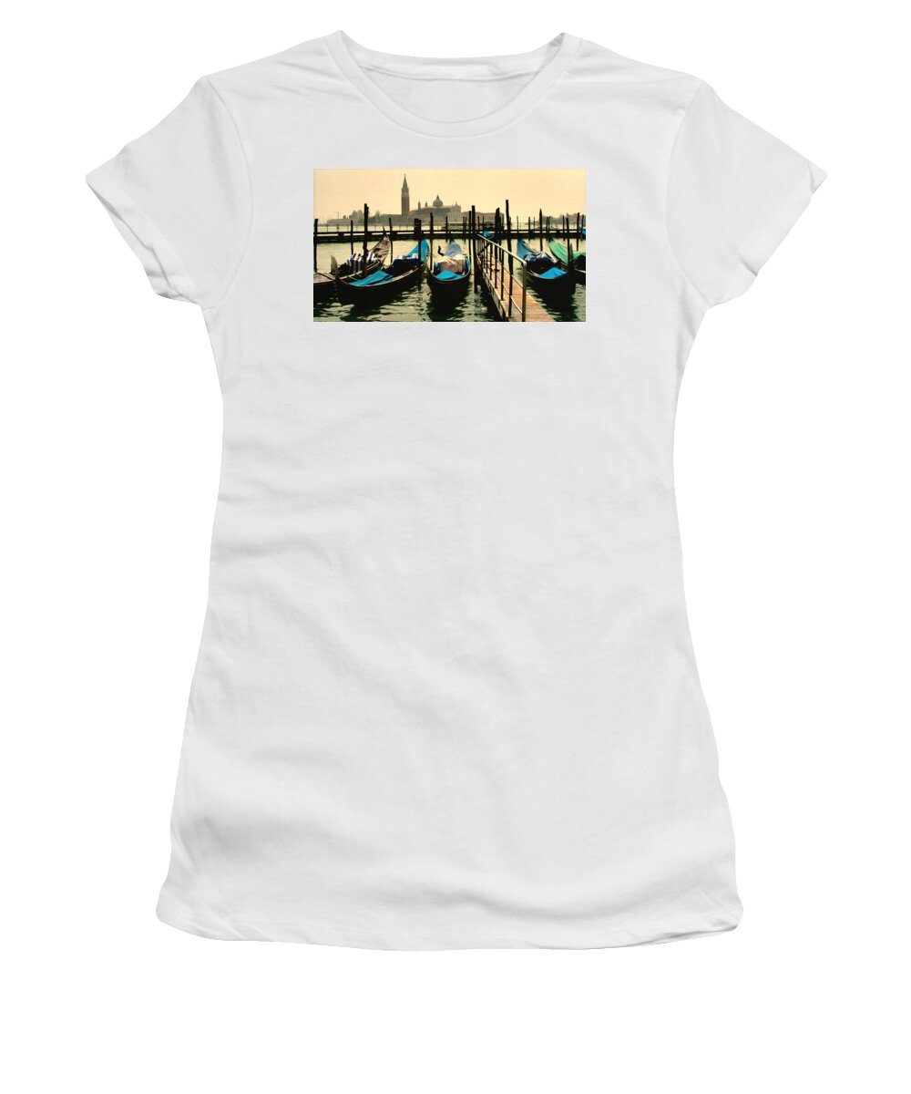 Pisa Women's T-Shirt featuring the photograph Beautiful Day in Venice by Brian Reaves