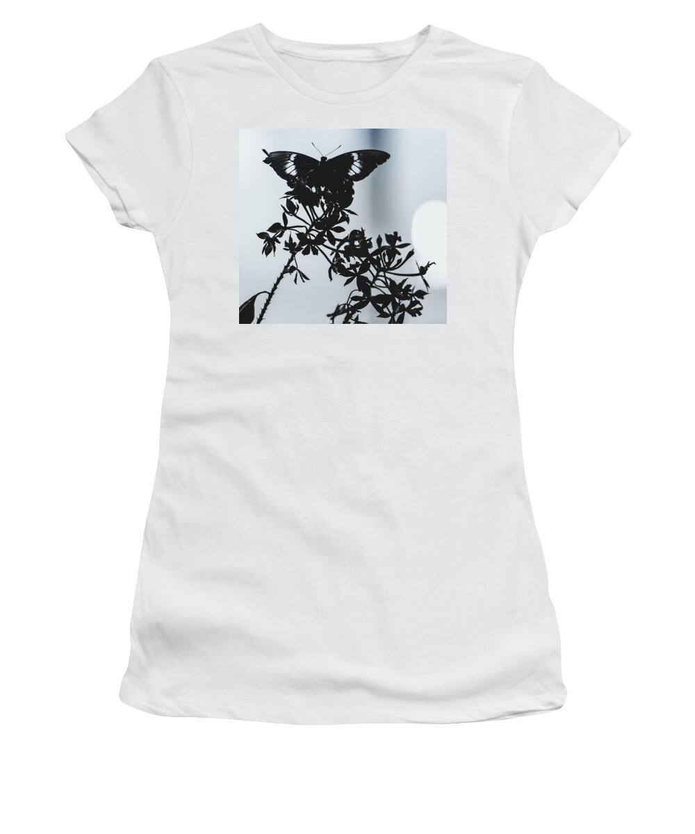 Flowers Women's T-Shirt featuring the photograph Black Beauty by Sara Frank