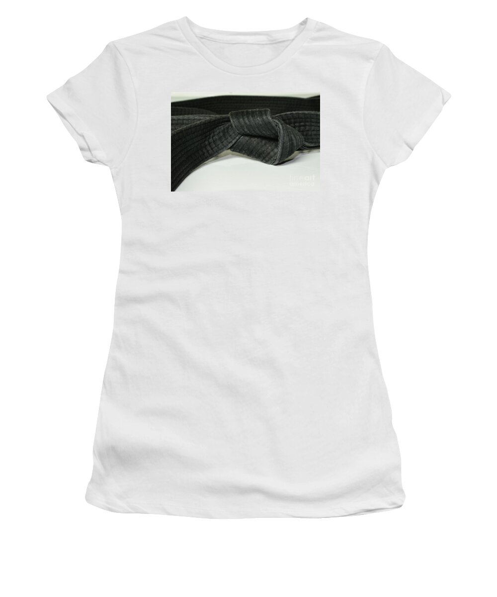 Paul Ward Women's T-Shirt featuring the photograph Black Belt by Paul Ward