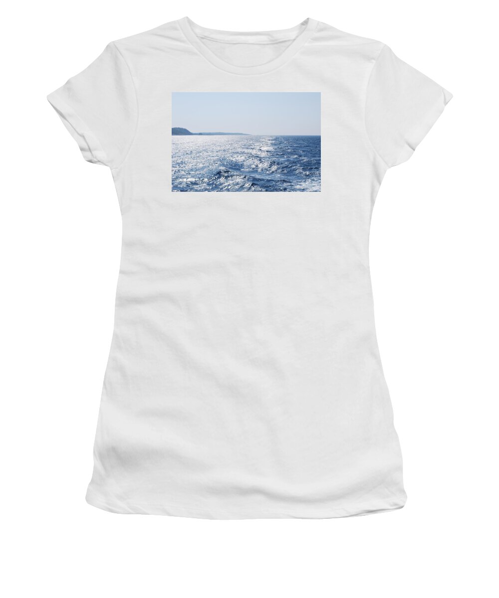 Blue Waters Women's T-Shirt featuring the photograph Blue Waters by George Katechis