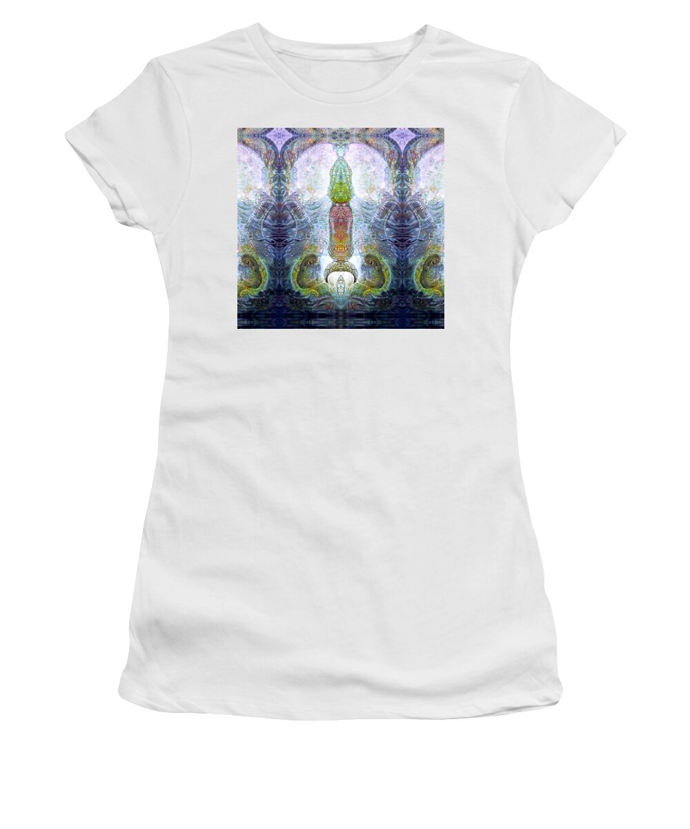 \bogomil Variations\ \otto Rapp\ \ Michael F Wolik\ Women's T-Shirt featuring the digital art Bogomil Variation 13 by Otto Rapp